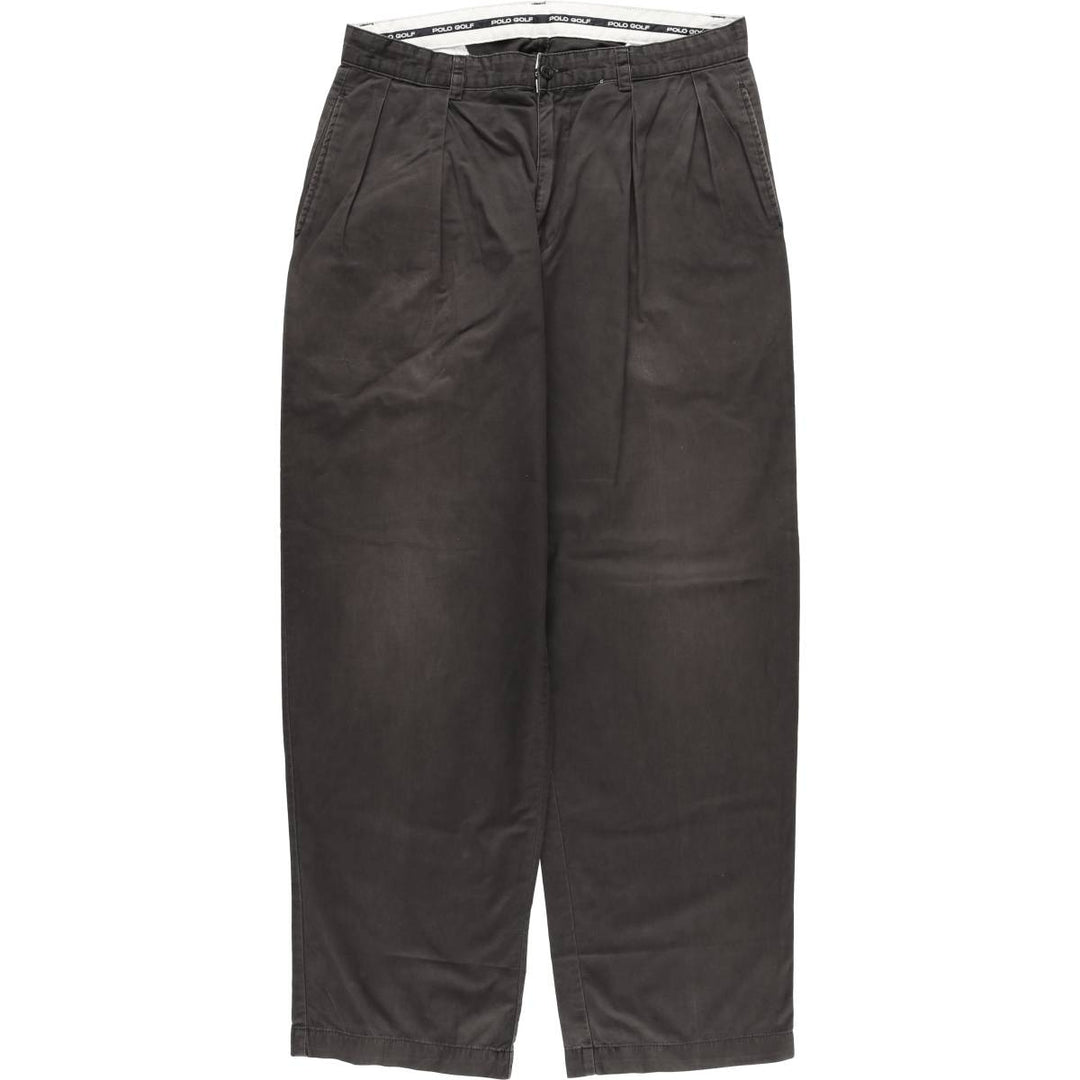 Ralph Lauren POLO GOLF Polo Golf Two-pleat Chino Pants for Men, Size W34 cotton gray type Vintage Second Hand