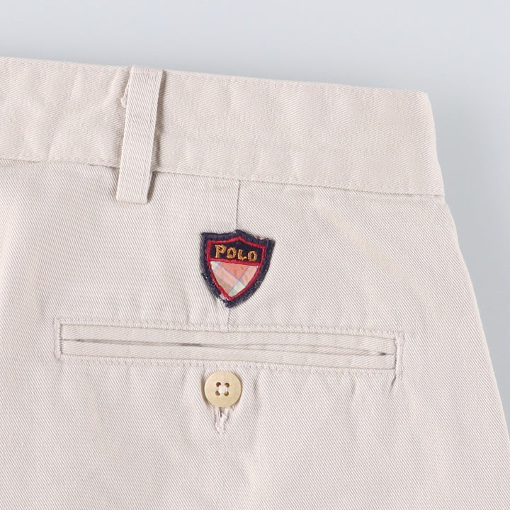 Ralph Lauren POLO GOLF Two-pleat Chino Pants, Made in USA, Men's, Size W37 cotton Beige type Vintage Second Hand