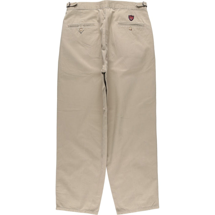 Vintage 90'S Ralph Lauren POLO GOLF two-pleat chino pants, made in the USA, men's size W32. cotton Beige type Vintage Second Hand
