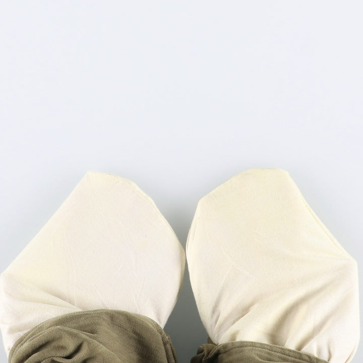 90'S Ralph Lauren POLO by Ralph Lauren Two-pleat Chino Pants Made in USA Men's W33 Vintage cotton Khaki type sage green Vintage Second Hand