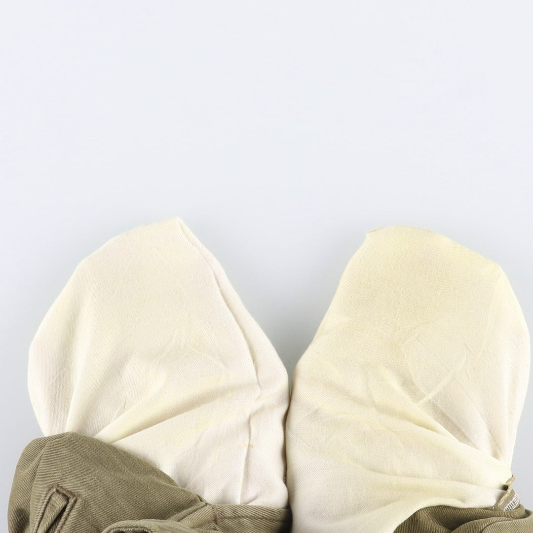 90'S Ralph Lauren POLO by Ralph Lauren Two-pleat Chino Pants Made in USA Men's W33 Vintage cotton Khaki type sage green Vintage Second Hand