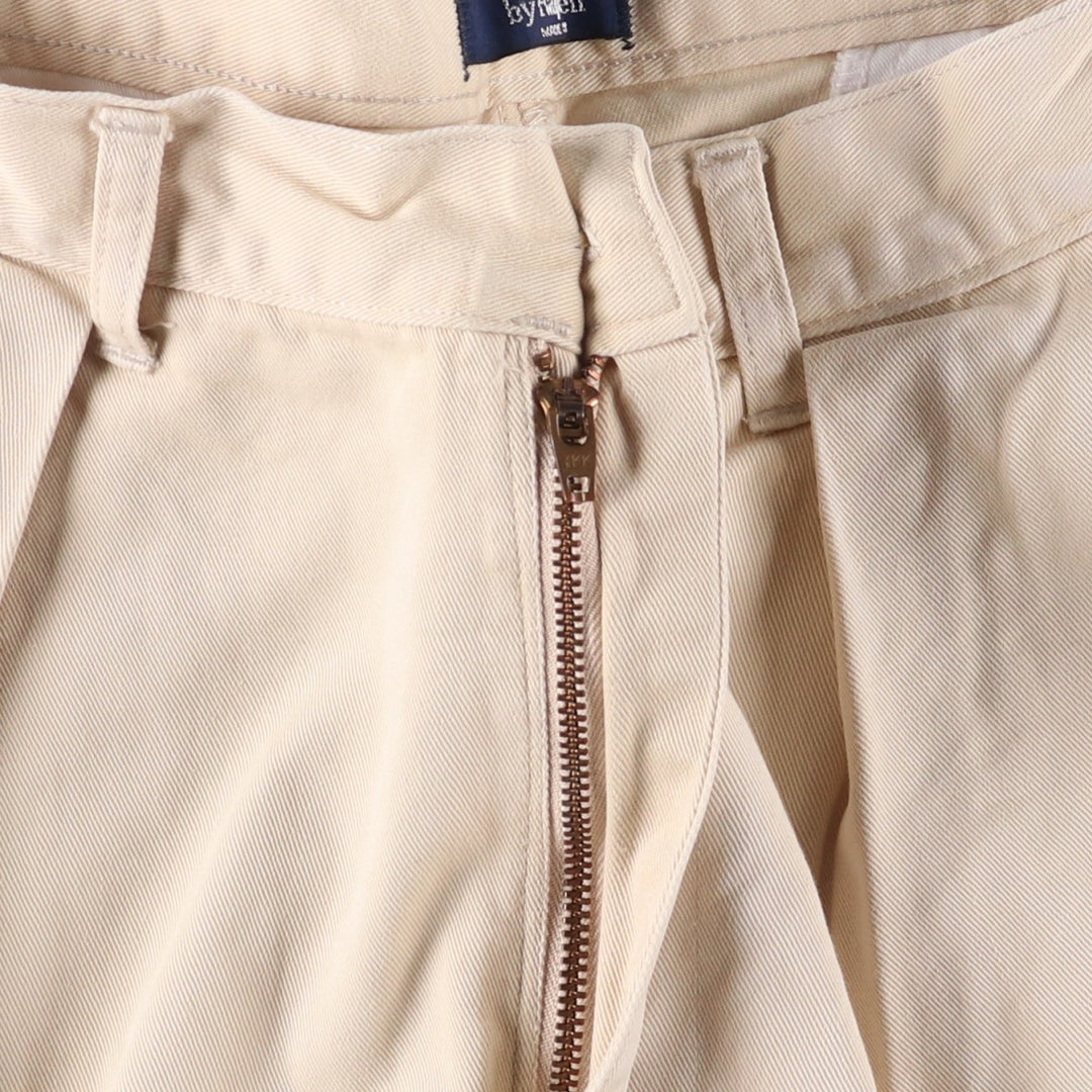 Vintage 90'S Ralph Lauren POLO by Ralph Lauren two-pleat chino pants, made in the USA, men's size W31. cotton Beige type Vintage Second Hand