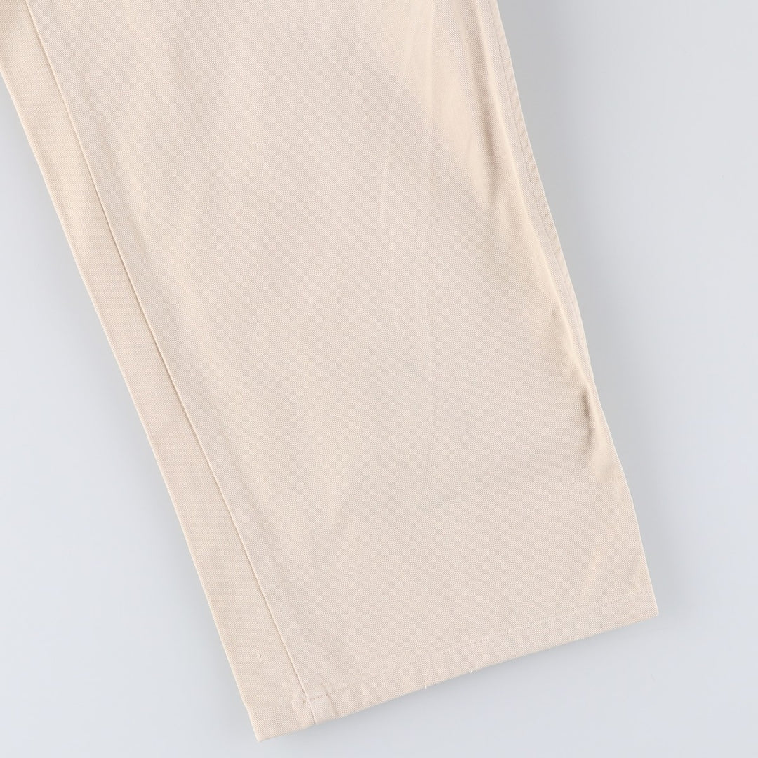 Vintage 90'S Ralph Lauren POLO by Ralph Lauren two-pleat chino pants, made in the USA, men's size W31. cotton Beige type Vintage Second Hand