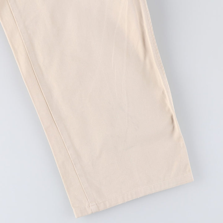 Vintage 90'S Ralph Lauren POLO by Ralph Lauren two-pleat chino pants, made in the USA, men's size W31. cotton Beige type Vintage Second Hand