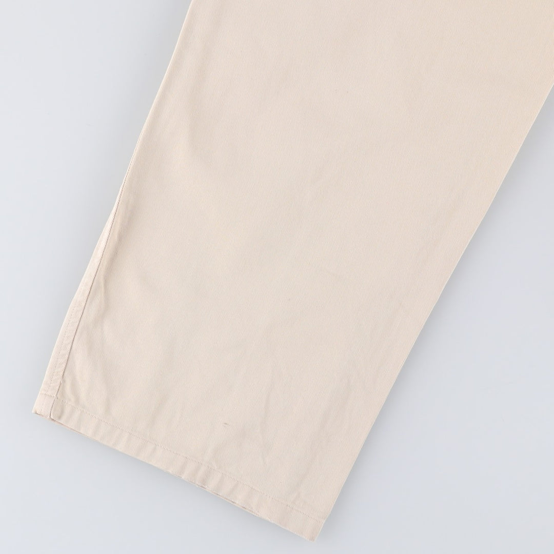 Vintage 90'S Ralph Lauren POLO by Ralph Lauren two-pleat chino pants, made in the USA, men's size W31. cotton Beige type Vintage Second Hand