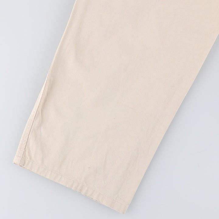 Vintage 90'S Ralph Lauren POLO by Ralph Lauren two-pleat chino pants, made in the USA, men's size W31. cotton Beige type Vintage Second Hand