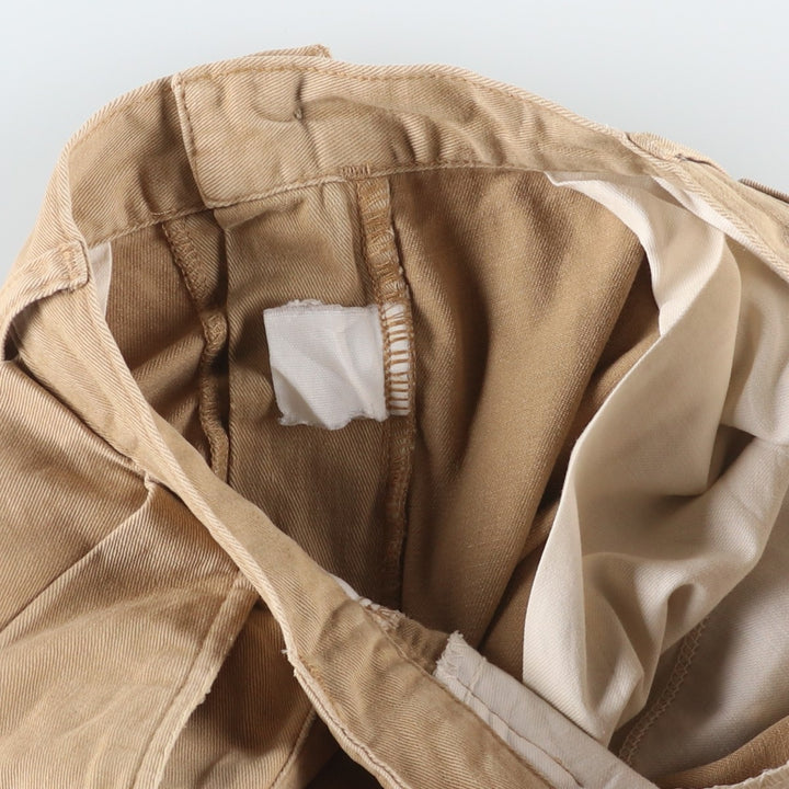 90'S Ralph Lauren POLO by Ralph Lauren Two-pleat Chino Pants Made in USA Men's W34 Vintage unclear Beige type Vintage Second Hand