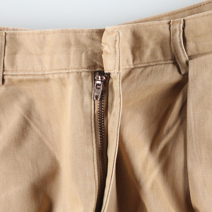 90'S Ralph Lauren POLO by Ralph Lauren Two-pleat Chino Pants Made in USA Men's W34 Vintage unclear Beige type Vintage Second Hand