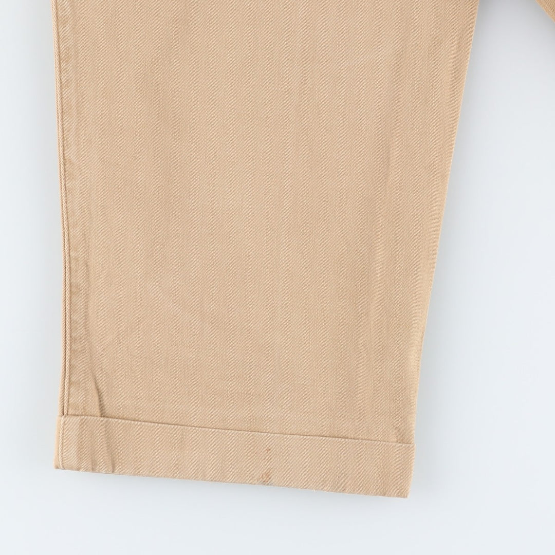 90'S Ralph Lauren POLO by Ralph Lauren Two-pleat Chino Pants Made in USA Men's W34 Vintage unclear Beige type Vintage Second Hand