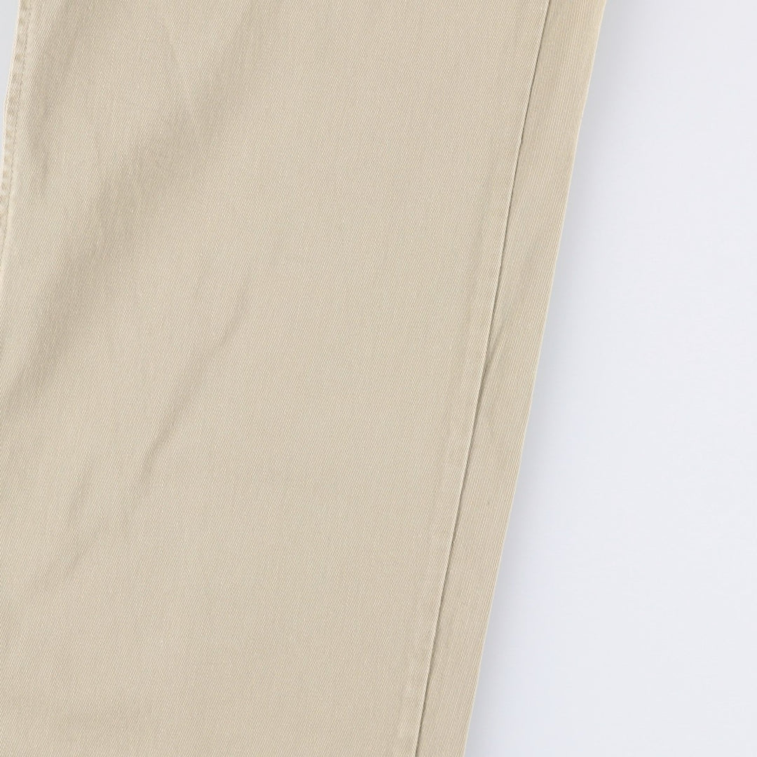 90'S Ralph Lauren POLO by Ralph Lauren Two-pleat Chino Pants Made in USA Men's W35 Vintage cotton Beige type Vintage Second Hand