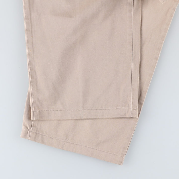 Vintage 90'S Ralph Lauren Polo Ralph Lauren two-pleat chino pants, made in the USA, men's size W32. cotton Beige type Vintage Second Hand