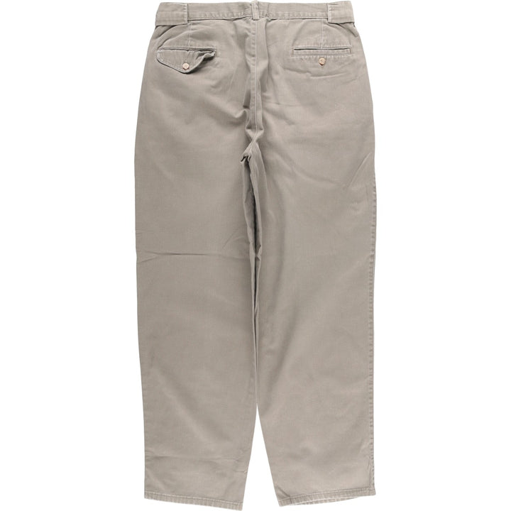 Vintage 90'S Ralph Lauren POLO by Ralph Lauren two-pleat chino pants, made in the USA, men's size W33. unclear Khaki type sage green Vintage Second Hand