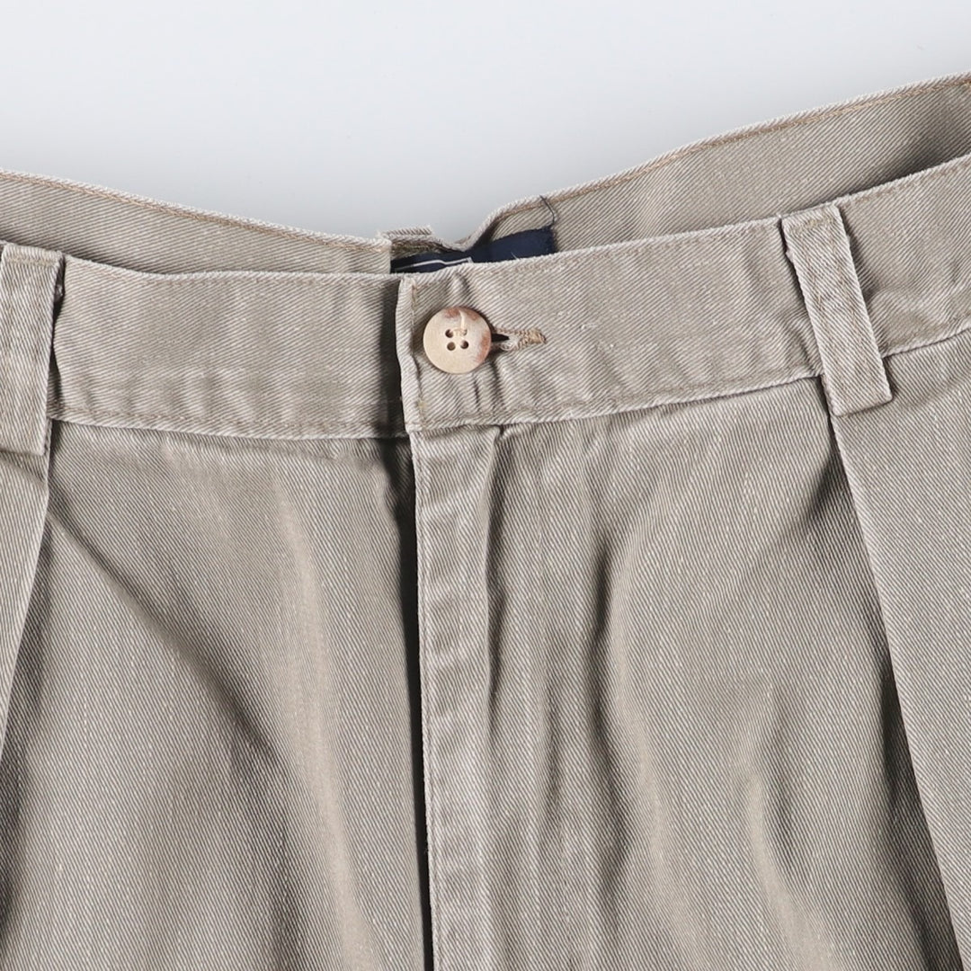 Vintage 90'S Ralph Lauren POLO by Ralph Lauren two-pleat chino pants, made in the USA, men's size W33. unclear Khaki type sage green Vintage Second Hand