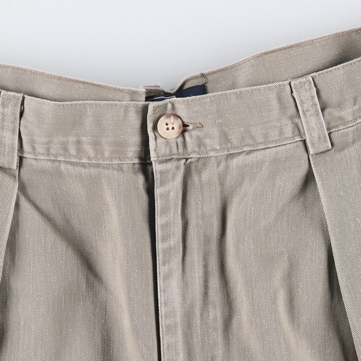 Vintage 90'S Ralph Lauren POLO by Ralph Lauren two-pleat chino pants, made in the USA, men's size W33. unclear Khaki type sage green Vintage Second Hand