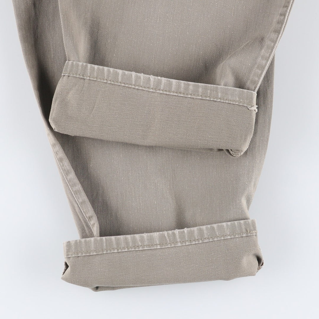 Vintage 90'S Ralph Lauren POLO by Ralph Lauren two-pleat chino pants, made in the USA, men's size W33. unclear Khaki type sage green Vintage Second Hand