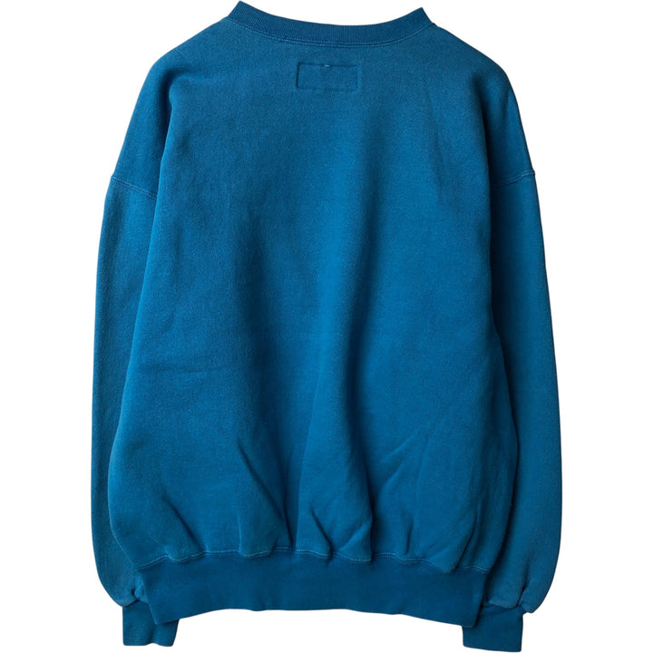 90'S Russell High Cotton College Sweatshirt, Made in USA, Men's Size XL, Vintage cotton Blue type light blue Vintage Second Hand