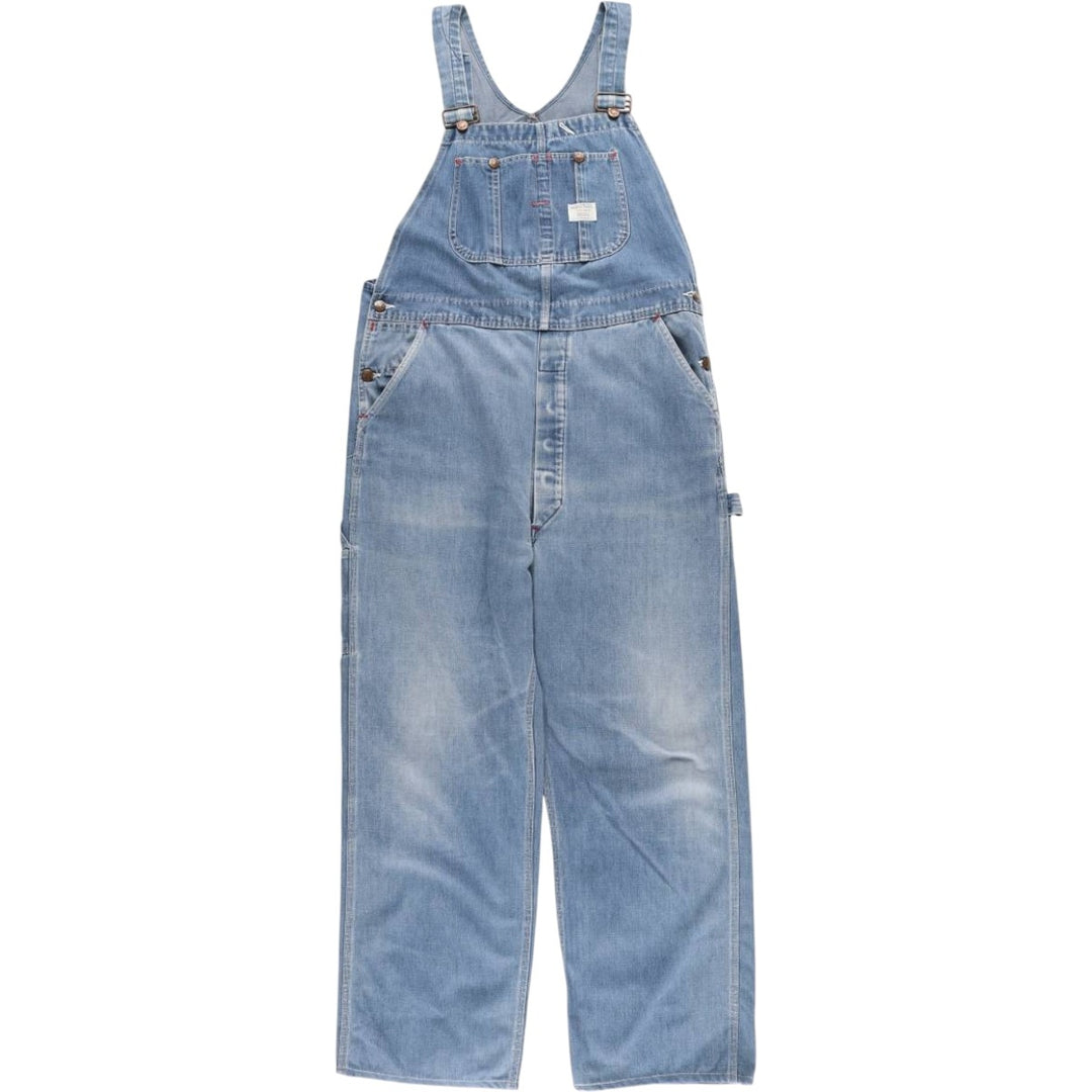 Vintage 1970'S JCPenney BIG MAC denim overalls, men's size W37. cotton blue type Vintage Second Hand
