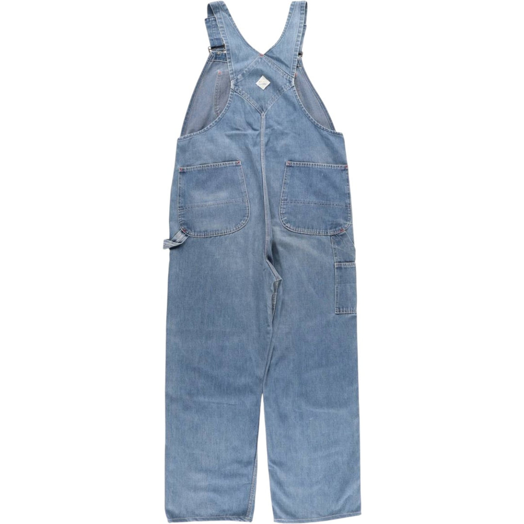 Vintage 1970'S JCPenney BIG MAC denim overalls, men's size W37. cotton blue type Vintage Second Hand