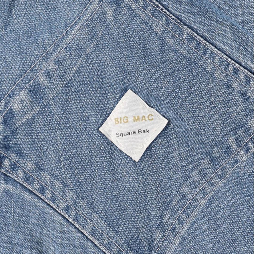 Vintage 1970'S JCPenney BIG MAC denim overalls, men's size W37. cotton blue type Vintage Second Hand