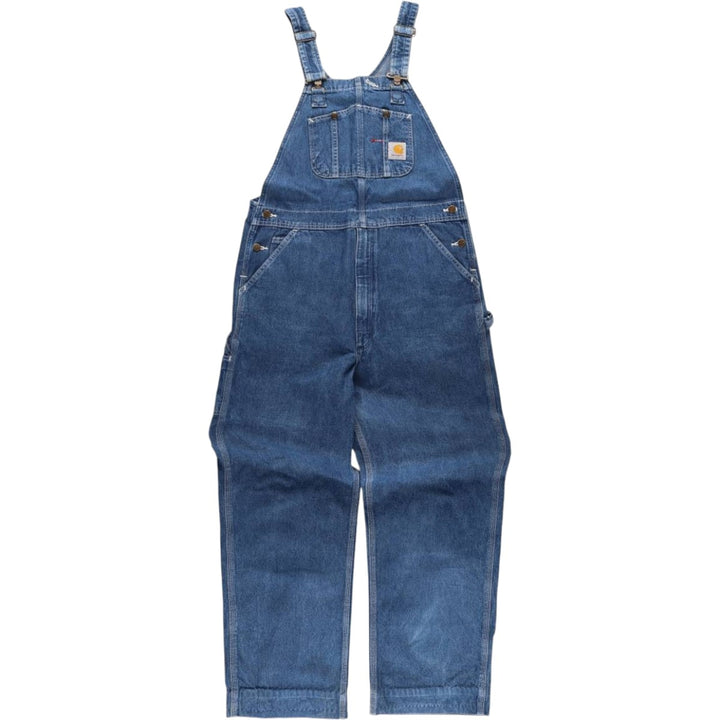 Carhartt denim overalls for men, equivalent to w36 cotton blue type Vintage Second Hand