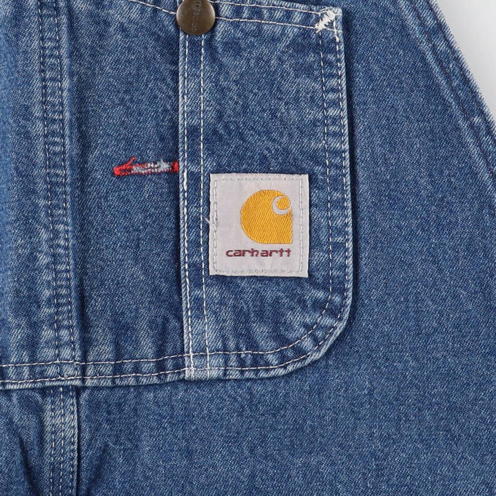 Carhartt denim overalls for men, equivalent to w36 cotton blue type Vintage Second Hand