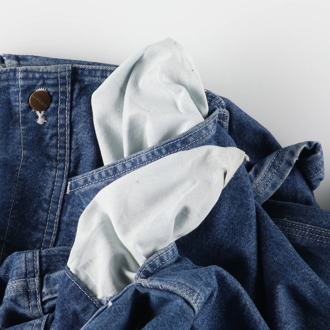 Carhartt denim overalls for men, equivalent to w36 cotton blue type Vintage Second Hand