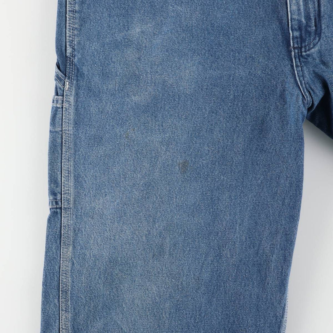 Carhartt denim overalls for men, equivalent to W38 cotton blue type Vintage Second Hand