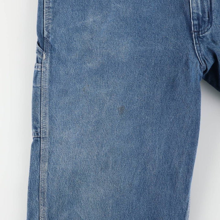 Carhartt denim overalls for men, equivalent to W38 cotton blue type Vintage Second Hand