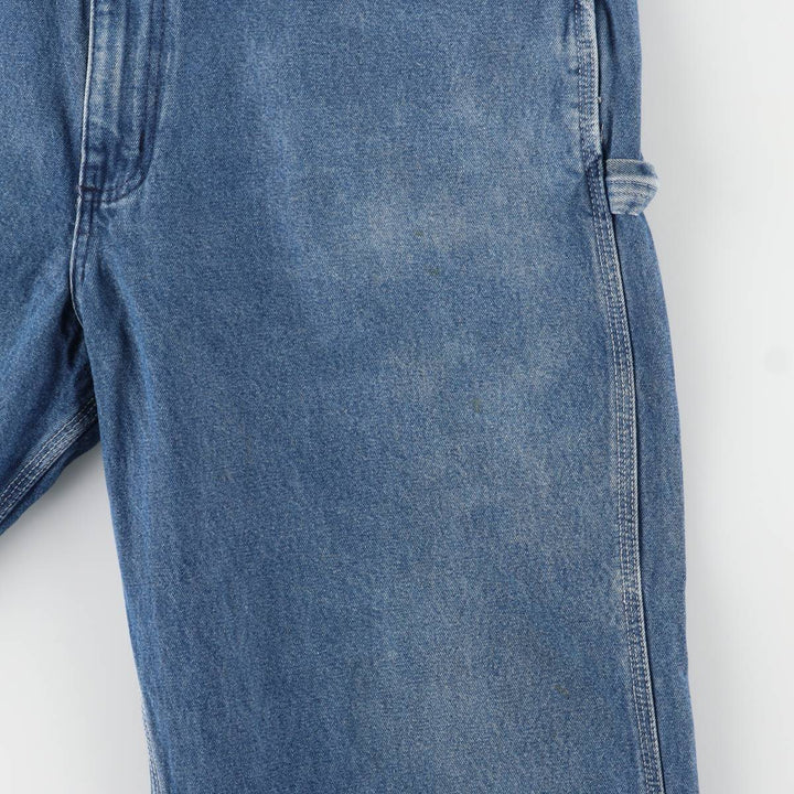 Carhartt denim overalls for men, equivalent to W38 cotton blue type Vintage Second Hand