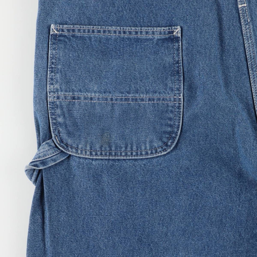 Carhartt denim overalls for men, equivalent to W38 cotton blue type Vintage Second Hand