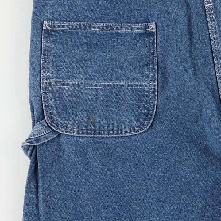 Carhartt denim overalls for men, equivalent to W38 cotton blue type Vintage Second Hand