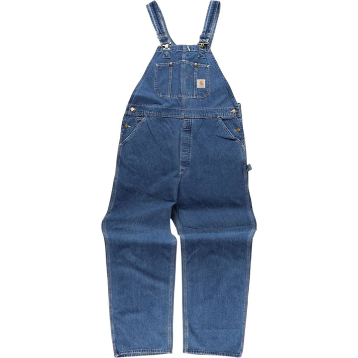 Vintage 80s-90'S Carhartt denim overalls, made in the USA, men's size W39. cotton blue type Vintage Second Hand