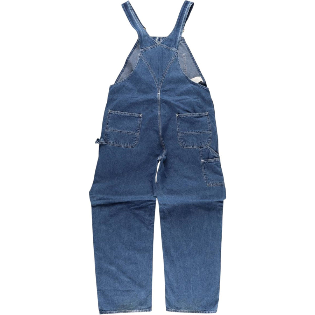 Vintage 80s-90'S Carhartt denim overalls, made in the USA, men's size W39. cotton blue type Vintage Second Hand