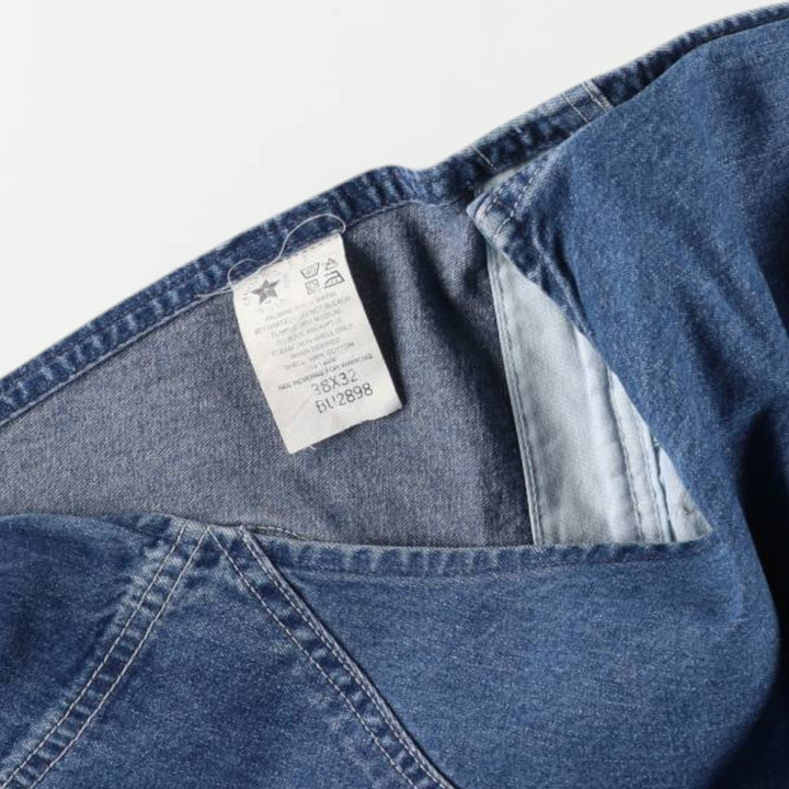 Vintage 80s-90'S Carhartt denim overalls, made in the USA, men's size W39. cotton blue type Vintage Second Hand