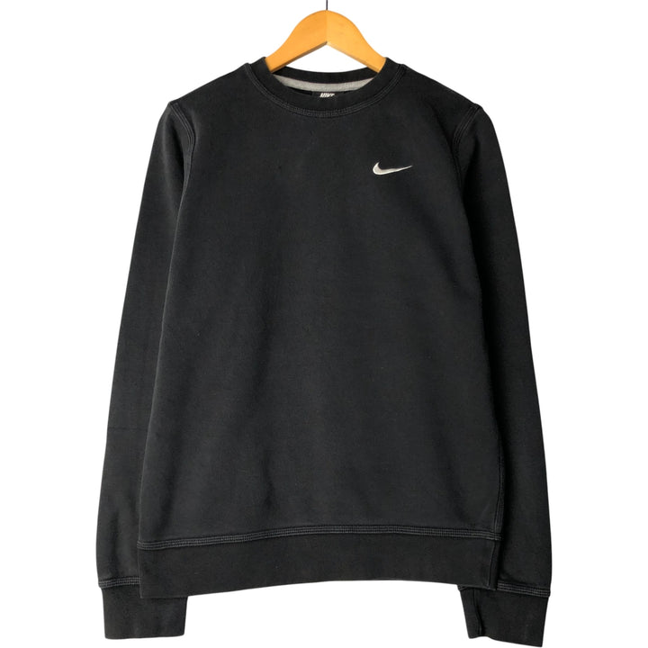 Nike One-Point Logo Sweatshirt, Men's Size Small cotton black type Vintage Second Hand