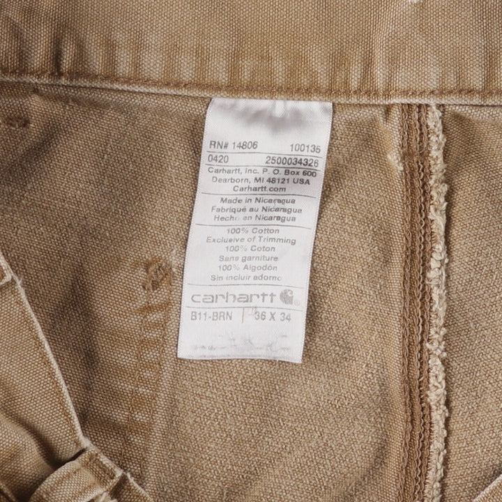 Carhartt Duck Painter Pants, Men's, W35 equivalent cotton Beige type Vintage Second Hand