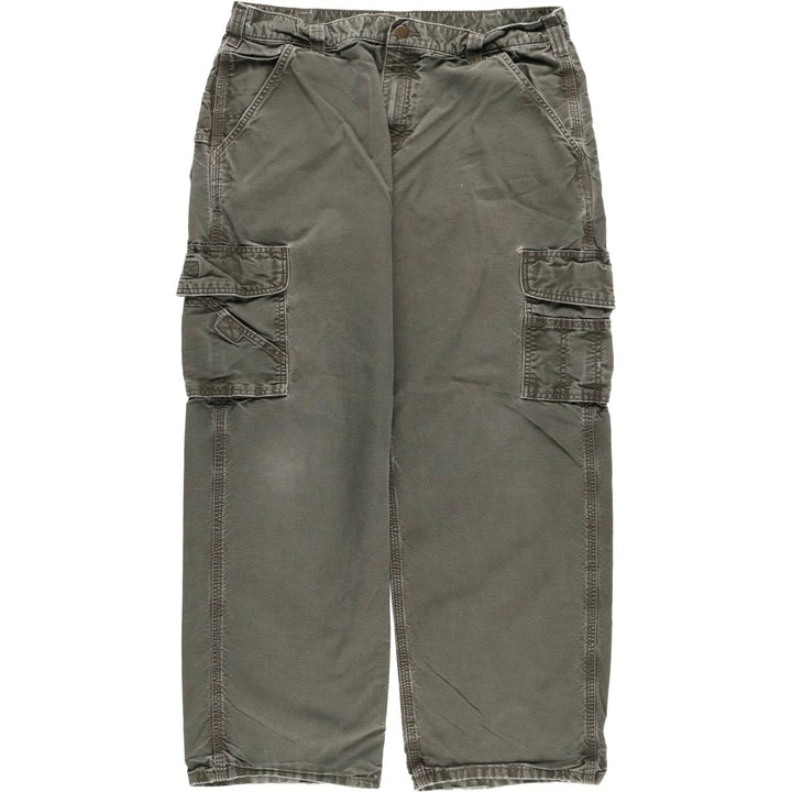 Carhartt Dungaree Fit Cargo Work Pants, Men's, Size 36 cotton Khaki type Vintage Second Hand