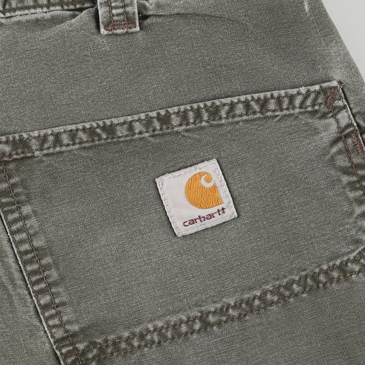 Carhartt Dungaree Fit Cargo Work Pants, Men's, Size 36 cotton Khaki type Vintage Second Hand