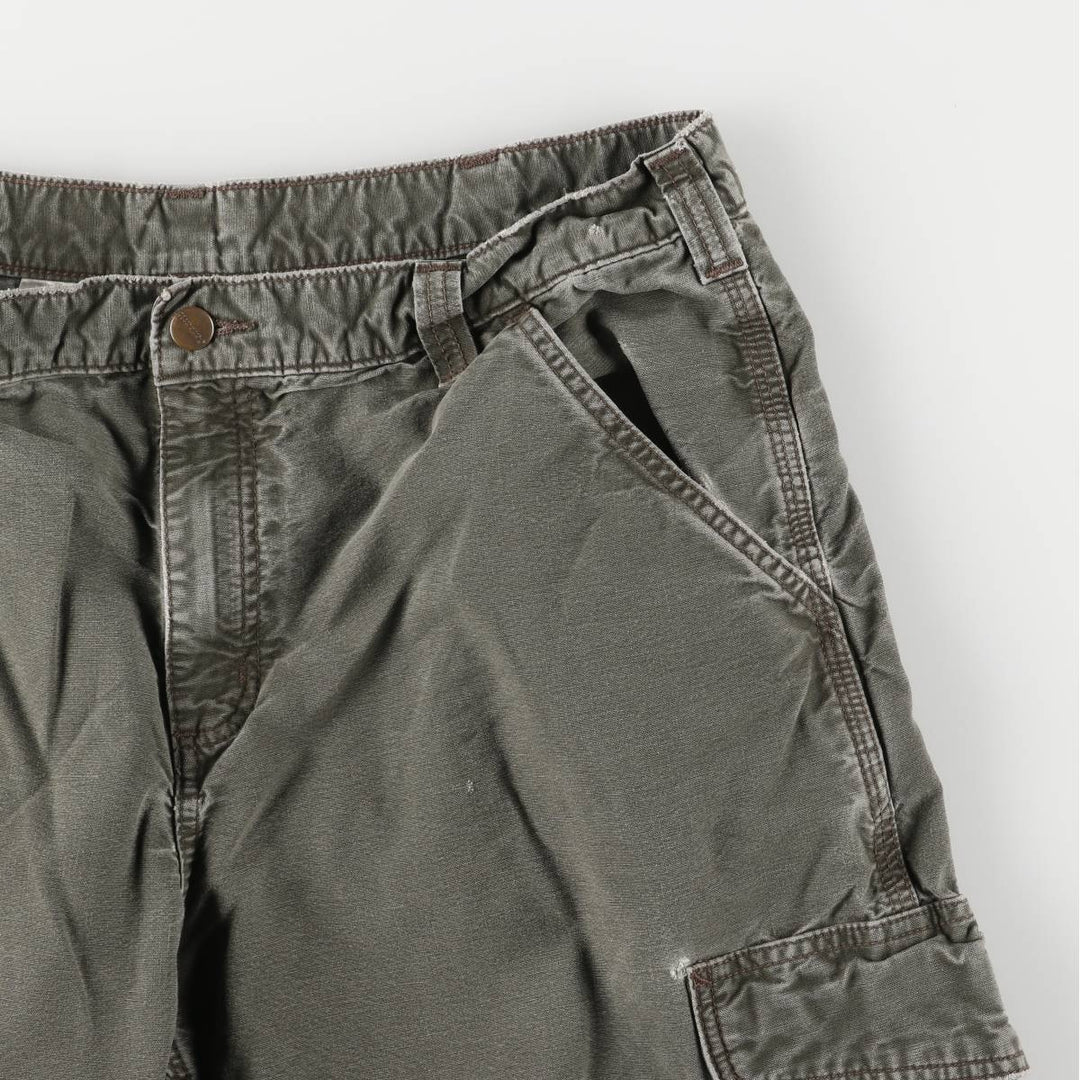 Carhartt Dungaree Fit Cargo Work Pants, Men's, Size 36 cotton Khaki type Vintage Second Hand