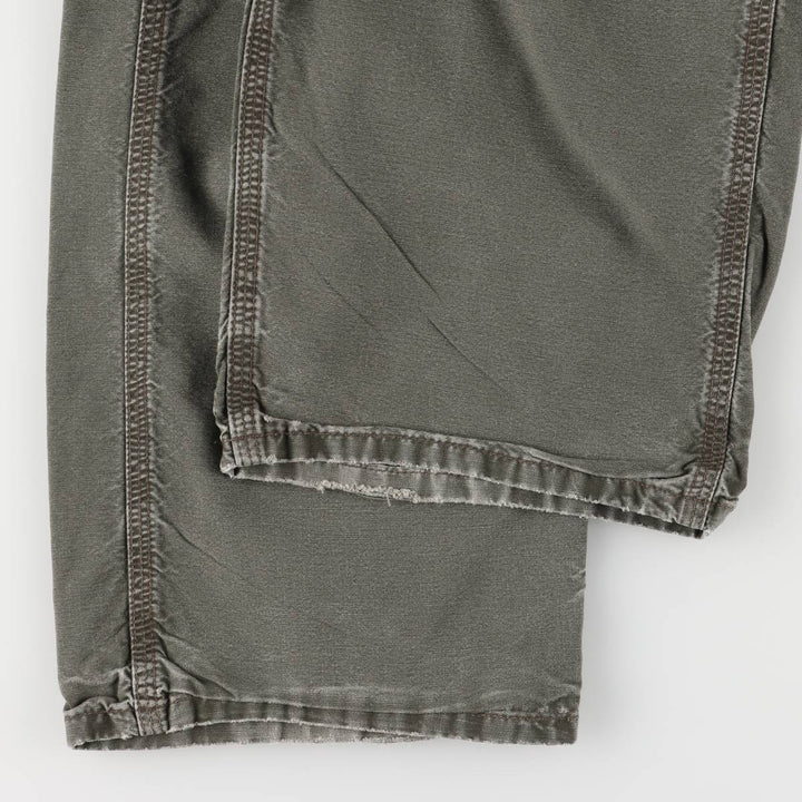 Carhartt Dungaree Fit Cargo Work Pants, Men's, Size 36 cotton Khaki type Vintage Second Hand