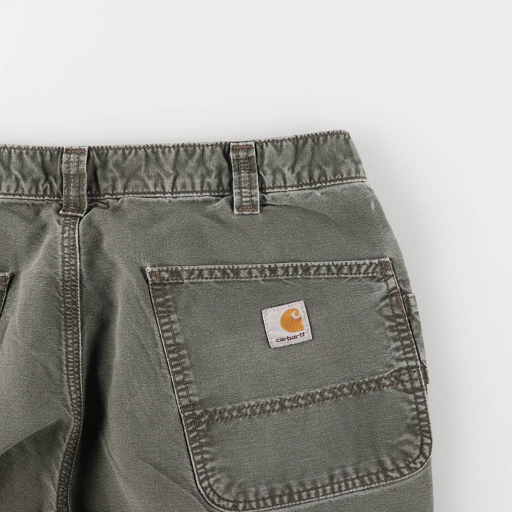 Carhartt Dungaree Fit Cargo Work Pants, Men's, Size 36 cotton Khaki type Vintage Second Hand