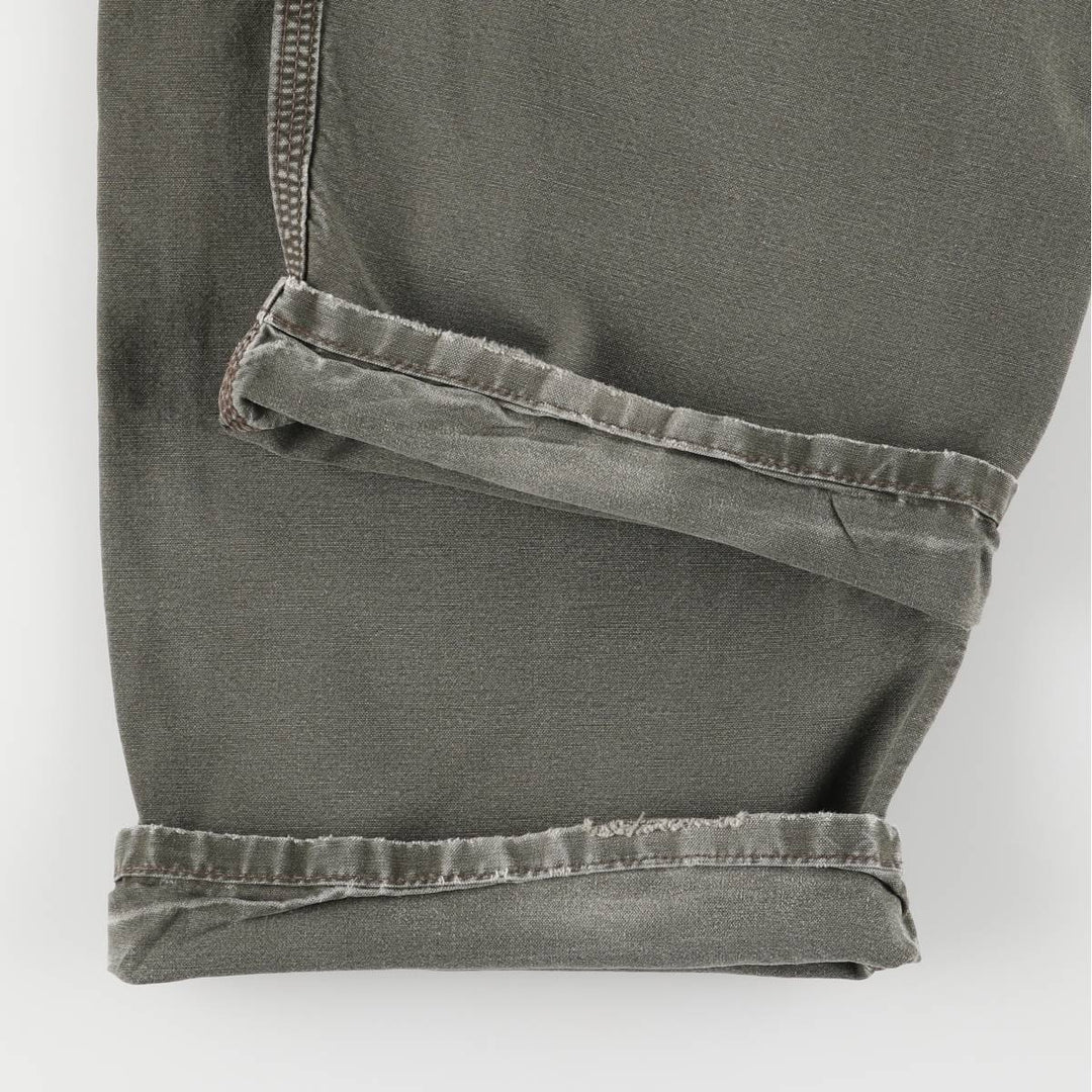 Carhartt Dungaree Fit Cargo Work Pants, Men's, Size 36 cotton Khaki type Vintage Second Hand