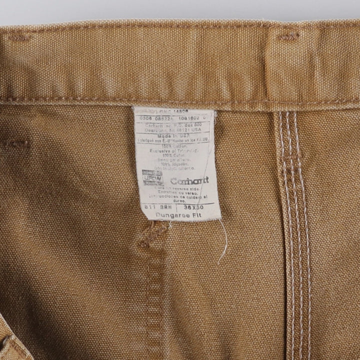 Carhartt Dungaree Fit Duck Painter Pants, Made in USA cotton Beige type Vintage Second Hand