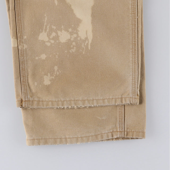 Carhartt Dungaree Fit Duck Painter Pants, Made in USA cotton Beige type Vintage Second Hand