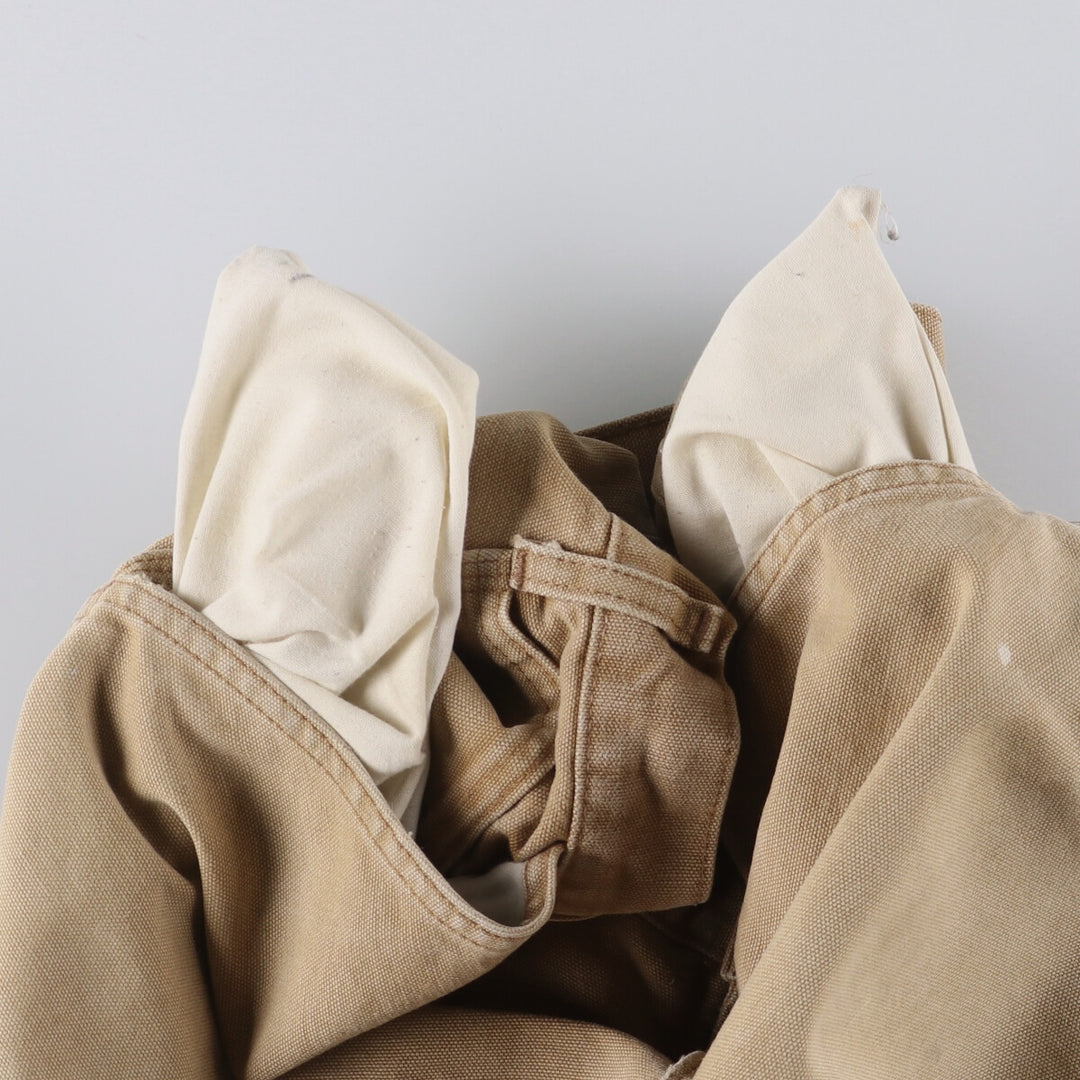 Carhartt Dungaree Fit Duck Painter Pants, Made in USA cotton Beige type Vintage Second Hand