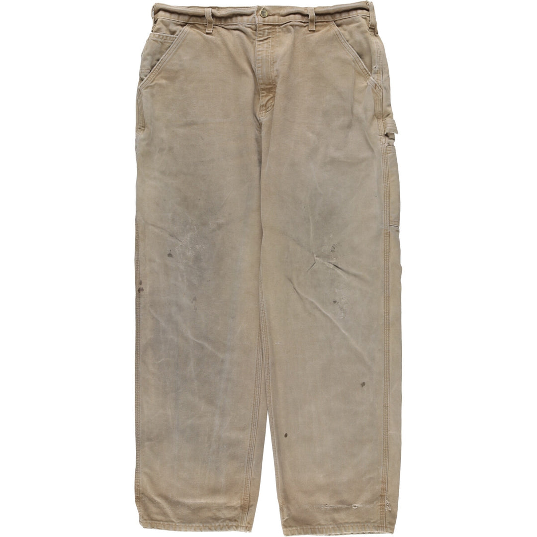 Vintage Carhartt Duck Painter Pants, Made in USA, Men's Size 36 (approx.) cotton Beige type Vintage Second Hand