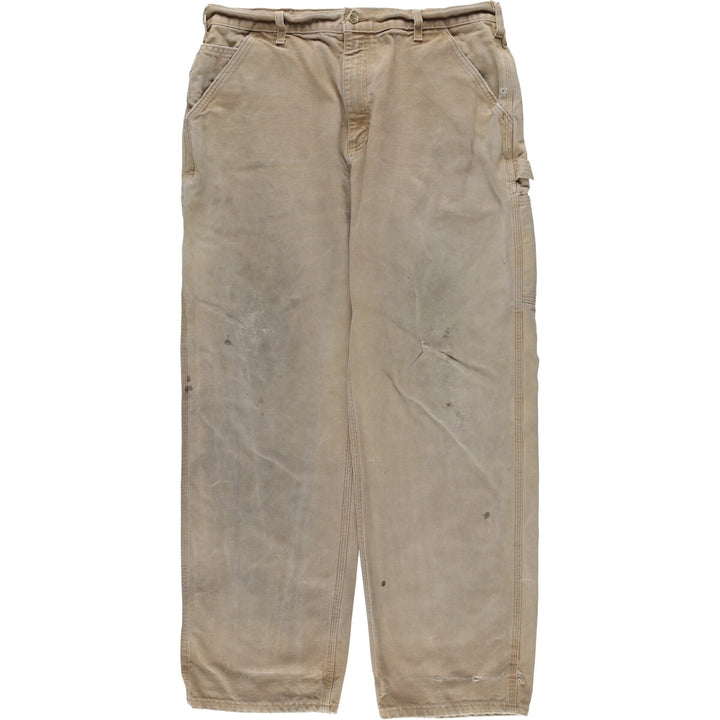 Vintage Carhartt Duck Painter Pants, Made in USA, Men's Size 36 (approx.) cotton Beige type Vintage Second Hand
