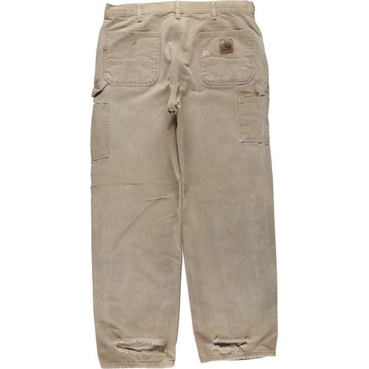 Vintage Carhartt Duck Painter Pants, Made in USA, Men's Size 36 (approx.) cotton Beige type Vintage Second Hand