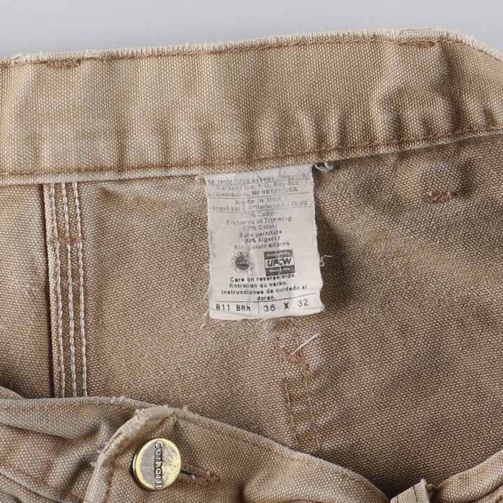 Vintage Carhartt Duck Painter Pants, Made in USA, Men's Size 36 (approx.) cotton Beige type Vintage Second Hand