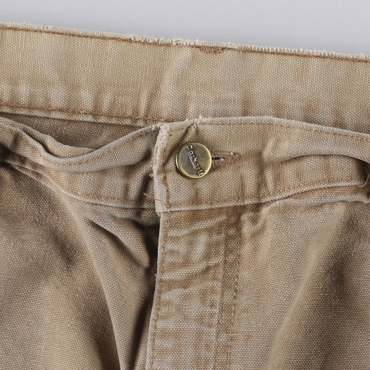 Vintage Carhartt Duck Painter Pants, Made in USA, Men's Size 36 (approx.) cotton Beige type Vintage Second Hand